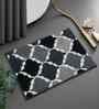 Grey Microfibre 24X16 Inches Anti-Skid Bath Mat