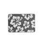 Grey Floral Microfibre 24X16 Inches Anti-Skid Bath Mat