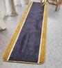 Grey Microfibre 55 x 24 Inches Machine Made Floor Runner