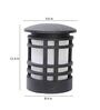 Grey Mild Steel Gate Light