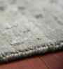Grey Modern Handspun NZ  Wool & Art Silk  2x3 Feet Handmade  Dhurrie