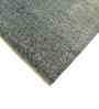 Grey Modern Raw Handspun NZ  Wool & Raw Handspun Silk 2x3 Feet Handmade  Dhurrie
