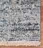 Grey Modern Raw Handspun NZ  Wool & Raw Handspun Silk 2x3 Feet Handmade  Dhurrie