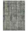Grey Modern Wool/Silk 2x3 Feet Handmade  Dhurrie