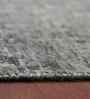 Grey Modern Wool/Silk 2x3 Feet Handmade  Dhurrie