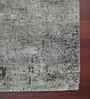 Grey Modern Wool/Silk 2x3 Feet Handmade  Dhurrie