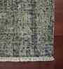 Grey Modern Wool/Silk 2x3 Feet Handmade  Dhurrie