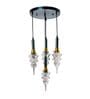 Grey Montefino Smoke Metal And Glass Hanging Light