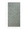 Grey Moroccan and Tribal Wool and Viscose 6'6 ft X 9'10 ft Flat Weaves
