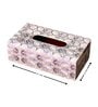 Grey N Gold Printed Resin Tissue Box