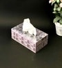 Grey N Gold Printed Resin Tissue Box