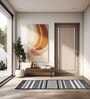 Grey Nylon Geometric 47 x 20 Inches Runner