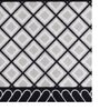 Grey Nylon Checkered 47 x 20 Inches Runner
