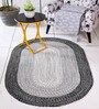 Grey Oic Robust Oval Braided Heavy 3X5 Ft Carpet