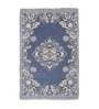Grey Chenille Vintage 4 x 6 Feet Machine Made Carpet