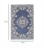 Grey Chenille Vintage 4 x 6 Feet Machine Made Carpet