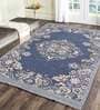 Grey Chenille Vintage 4 x 6 Feet Machine Made Carpet