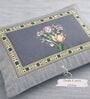 Grey Panel Design 180 TC Cotton King Bedhseet 2 pillow covers