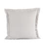 Grey Patterned 300 TC Cotton 24 x 24 Inches Pillow Covers (Set of 2)