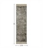 Grey Persian 2x3 Feet Machine Made Runner