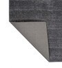 Grey Plain Solids Wool 4 x 6 Feet Machine Made Carpet