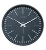 Grey Plastic 12-Inch Embossed Silent Numbers (Quartz Movement) Wall Clock
