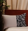 Grey Traditional Fabric 20 x 12 Inch Cushion Cover