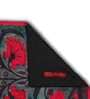 Koi  Floral (12x18) Grey & Red Poly Cotton (Set of 4) Placemat