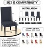 Grey Polycotton Solid 14x18 Inches Chair Covers (Pack of 6)