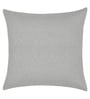 Grey Polycotton Solid 16x16 inches Cushion Cover Set of 2