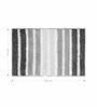 Grey Polyester 24X16 Inches Anti-Skid  Bath Mat