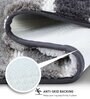 Grey Polyester 24X16 Inches Anti-Skid  Bath Mat