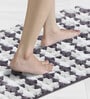Grey Polyester 24X16 Inches Anti-Skid  Bath Mat