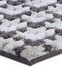 Grey Polyester 24X16 Inches Anti-Skid  Bath Mat