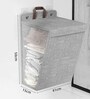 Grey Polyester 3 Ltrs Laundry Basket