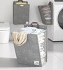 Grey Polyester 3 Ltrs Laundry Basket