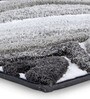 Grey Polyester 32X20 Inches Anti-Skid  Bath Mat