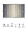 Grey Polyester 32X20 Inches Anti-Skid  Bath Mat