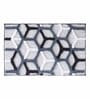 Grey Polyester 32X20 Inches Anti-Skid  Bath Mat