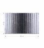 Grey Polyester 32X20 Inches Anti-Skid  Bath Mat