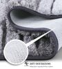 Grey Polyester 32X20 Inches Anti-Skid  Bath Mat