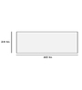 Grey Polyester 60 x 24 Inches Machine Made Floor Runner