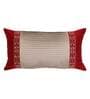 Grey Textured Polyester 22 x 12 Inches Cushion Cover