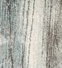 Grey Abstract Polyester 4 ft x 6 ft Machine Made Carpet