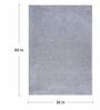 Grey Polyester Shaggy 5' x 3' Hand tufted Carpet