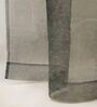 Grey Traditional Polyester 8 Ft Sheer Rod Pocket Door Curtain