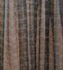 Grey Abstract Polyester 8 Ft Sheer Rod Pocket Door Curtain