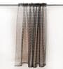 Grey Abstract Polyester 8 Ft Sheer Rod Pocket Door Curtain