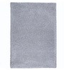 Grey Polyester Shaggy 6' x 4' Hand tufted Carpet