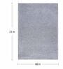 Grey Polyester Shaggy 6' x 4' Hand tufted Carpet